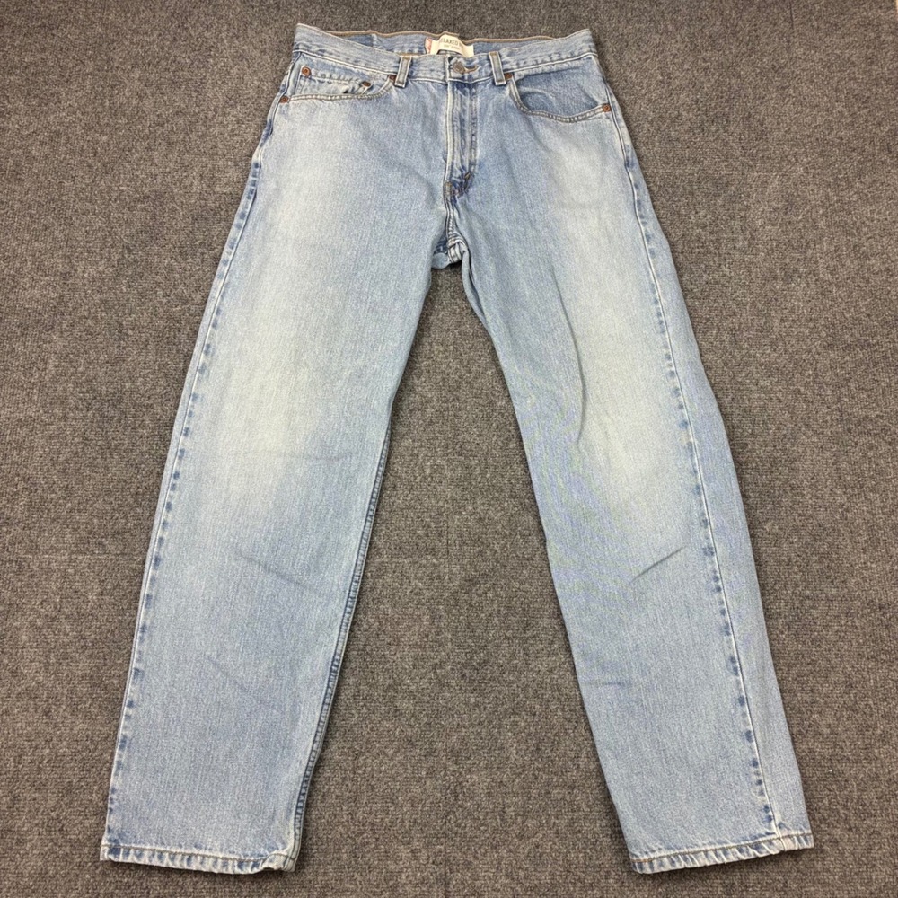 Y2K Levis 550 Relaxed Fit Jeans Mens Size 31x30 Light Wash Blue Denim Cotton